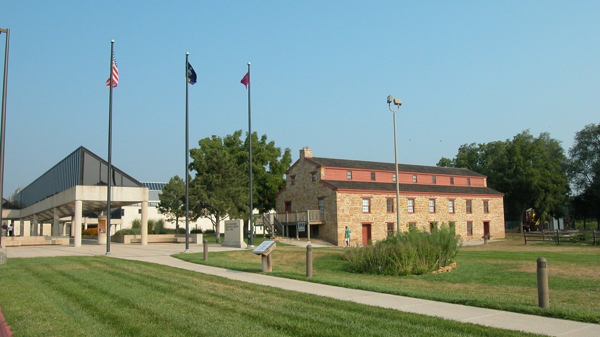 Historic Potawatomi Baptist Mission building in Topeka, Kansas